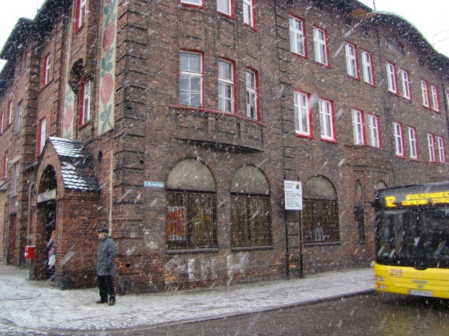 Nikiszowiec winter snow Katowice December